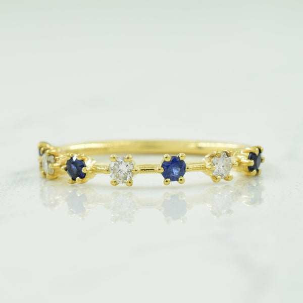 Sapphire & Diamond Ring | 0.15ctw, 0.09ctw | SZ 3.25 |