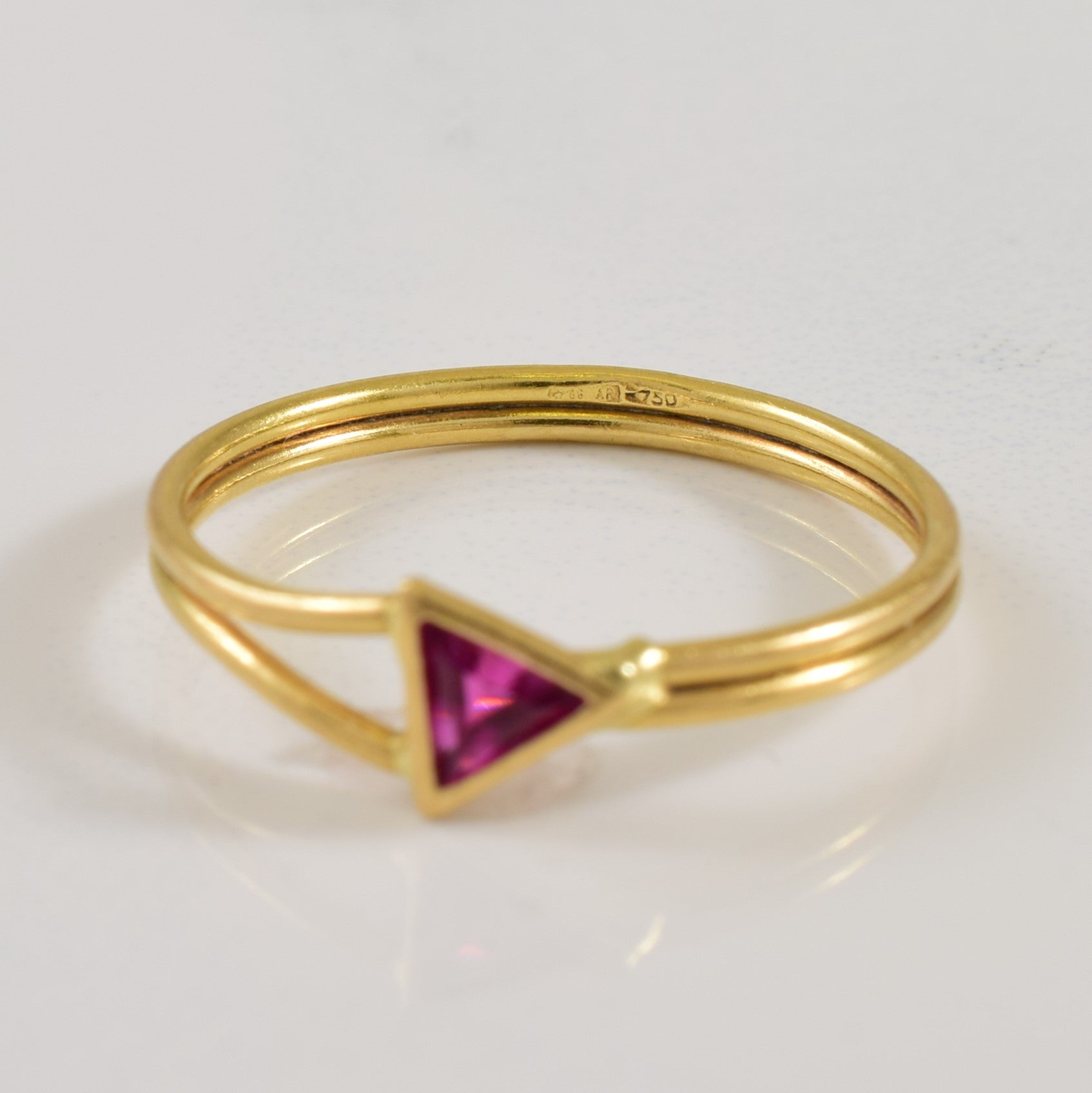 Synthetic Ruby Ring | 0.20ct | SZ 6 |