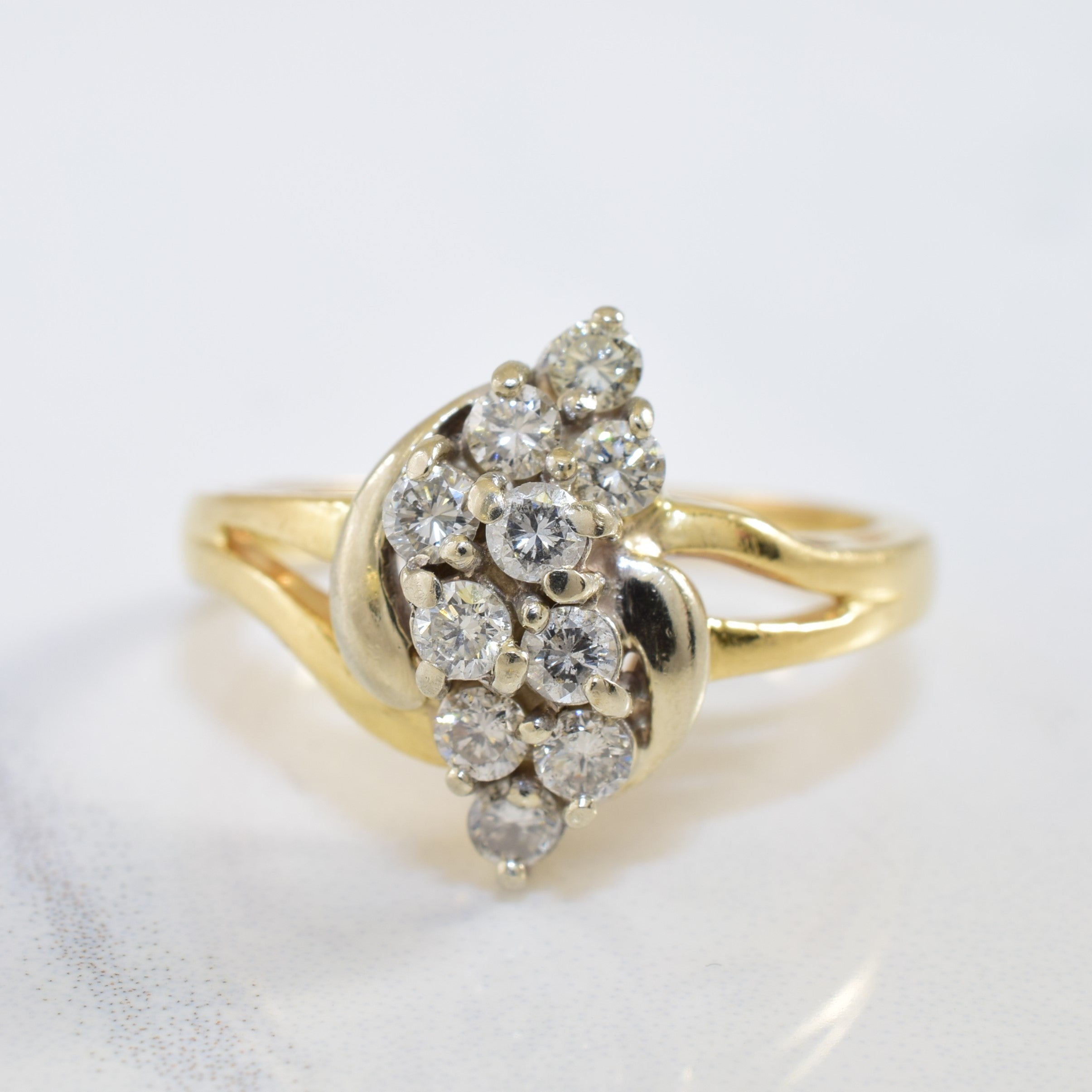 Diamond Bypass Ring | 0.40ctw | SZ 6 |