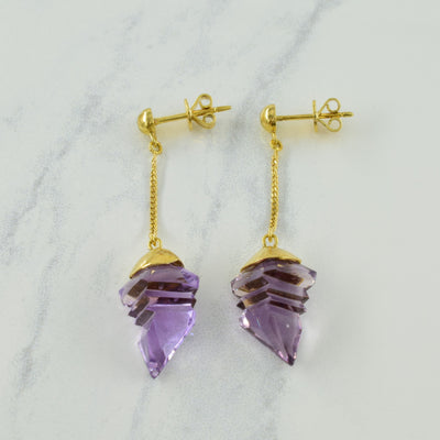 Fantasy Amethyst Earrings | 14.00ctw |