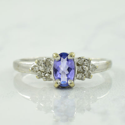 Tanzanite & Diamond Ring | 0.40ct, 0.06ctw | SZ 6.75 |