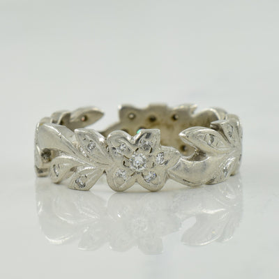 Diamond Floral Ring | 0.20ctw | SZ 5.25 |