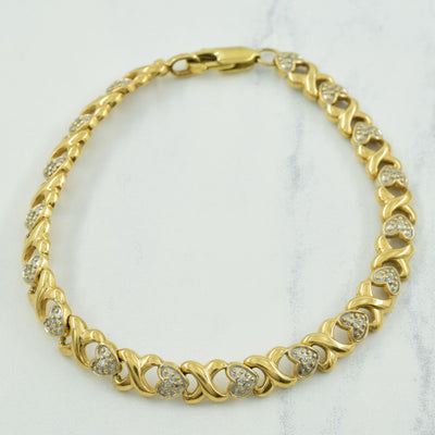 XO Diamond Bracelet | 0.15ctw | 7