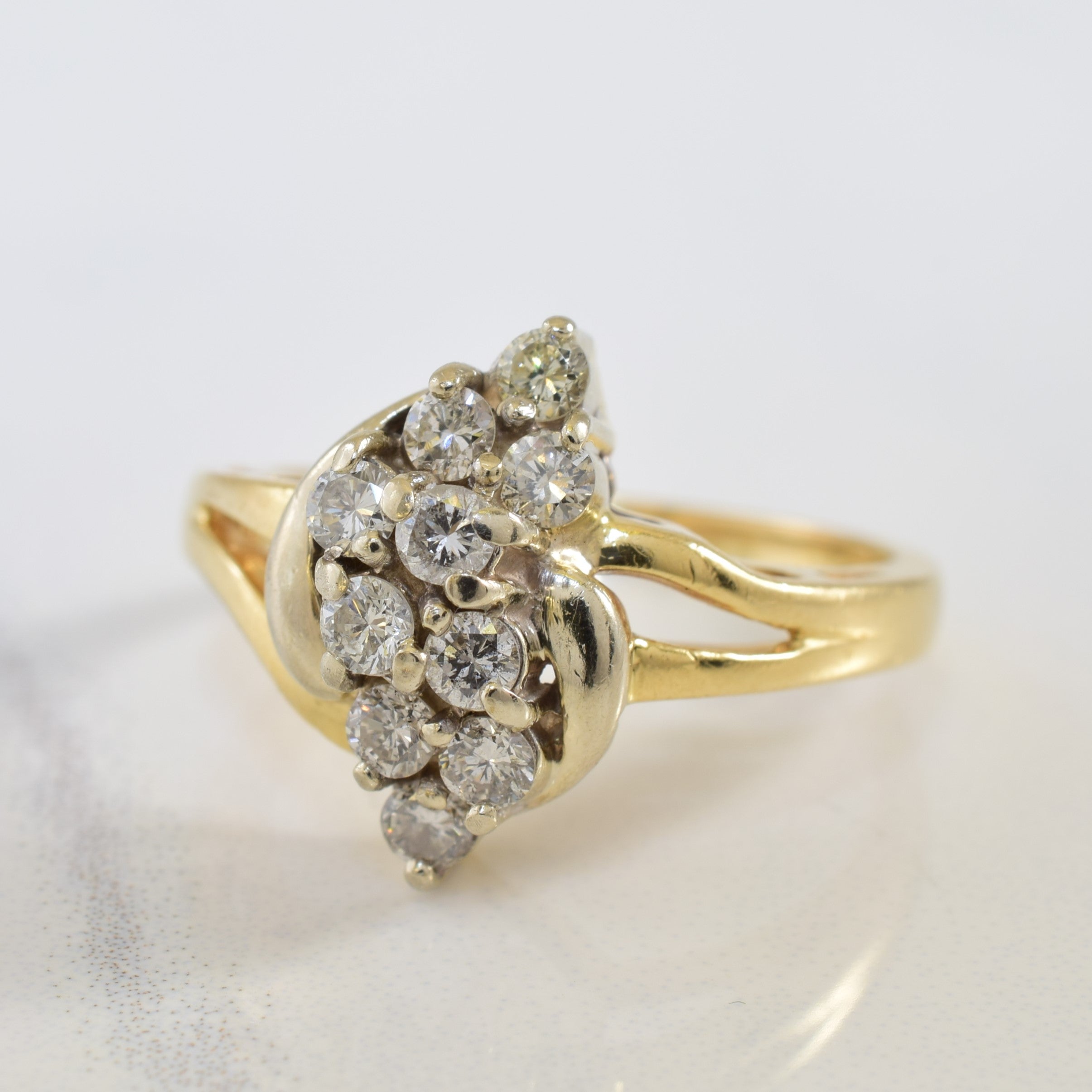 Diamond Bypass Ring | 0.40ctw | SZ 6 |