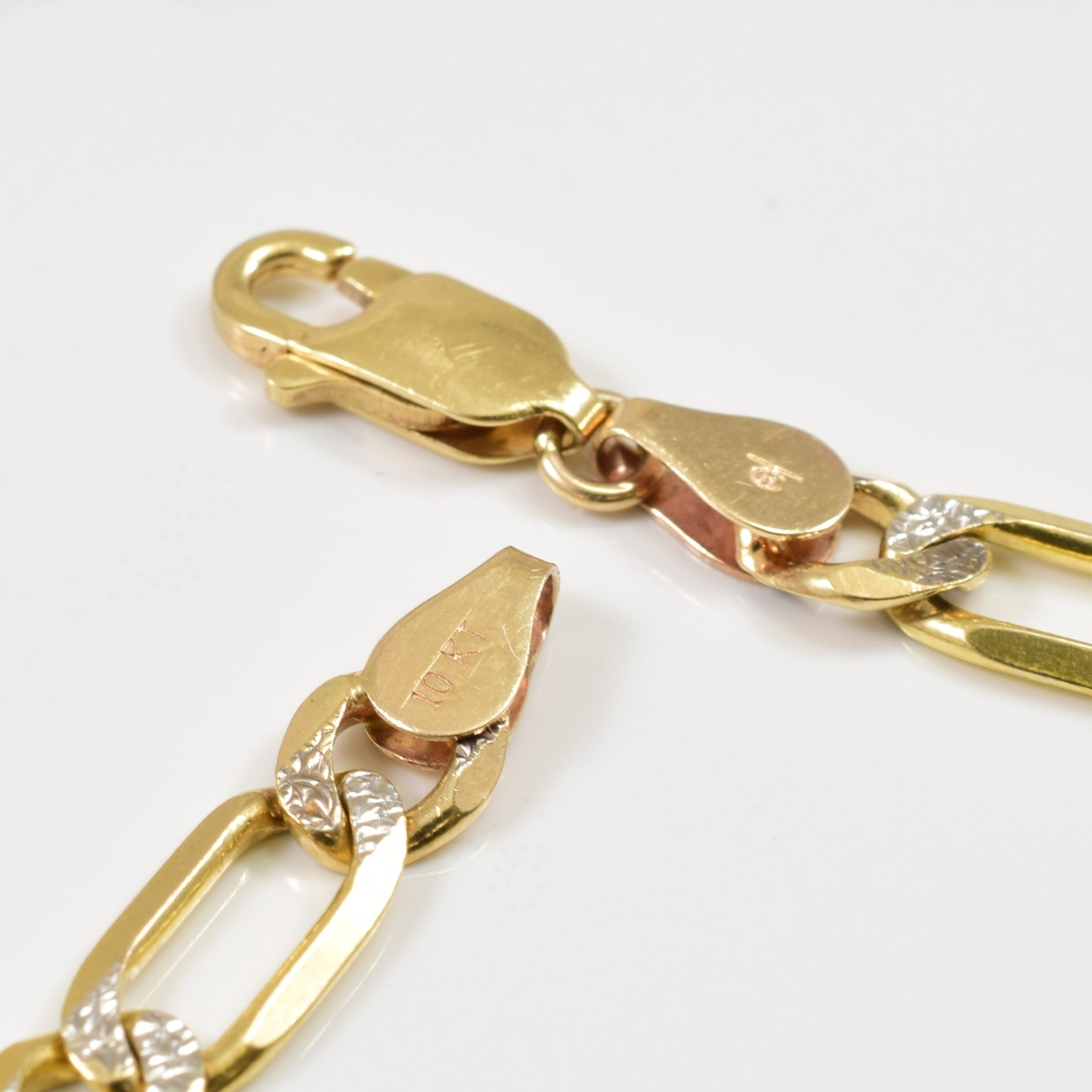 10k Yellow Gold Figaro Link Bracelet | 6.75" |
