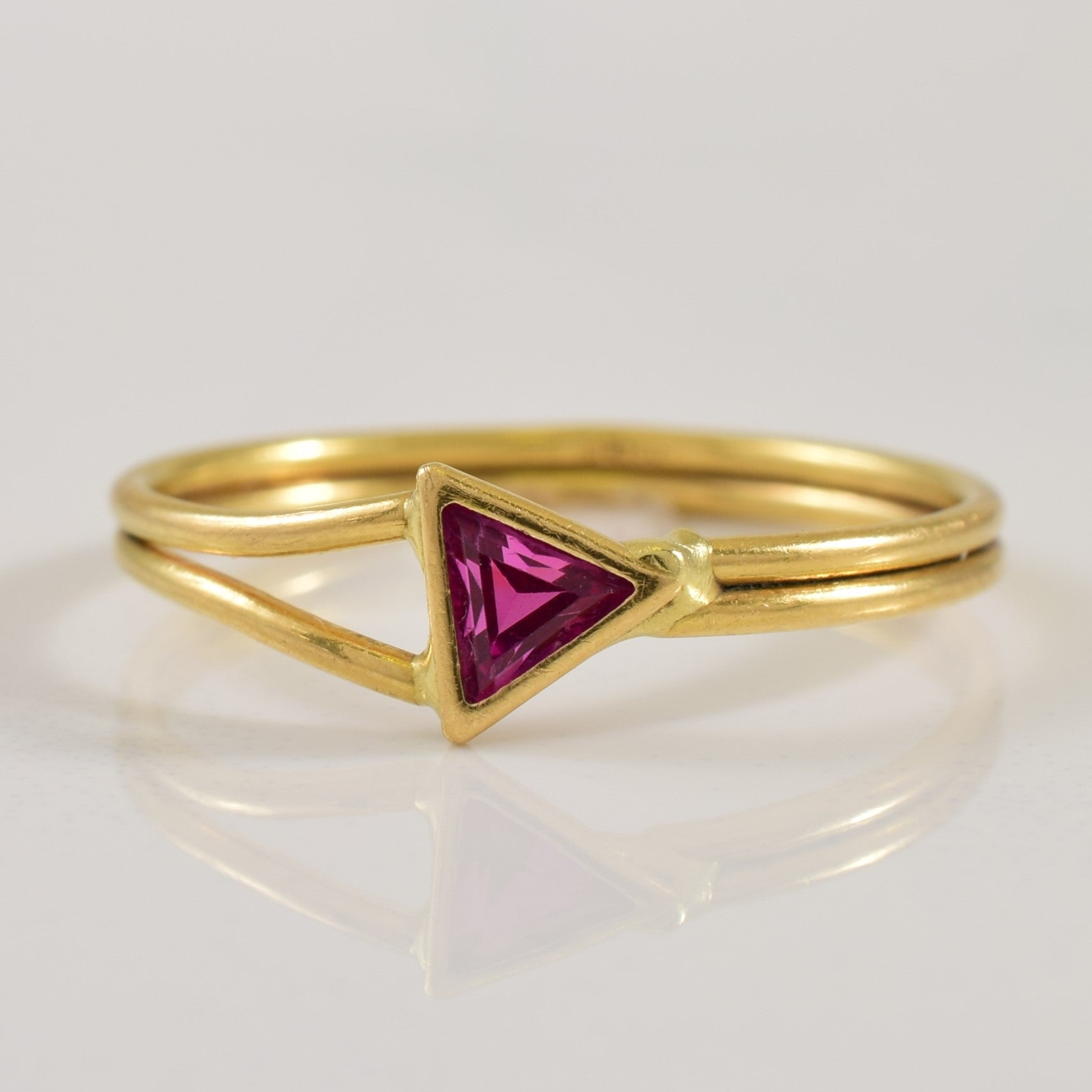 Synthetic Ruby Ring | 0.20ct | SZ 6 |