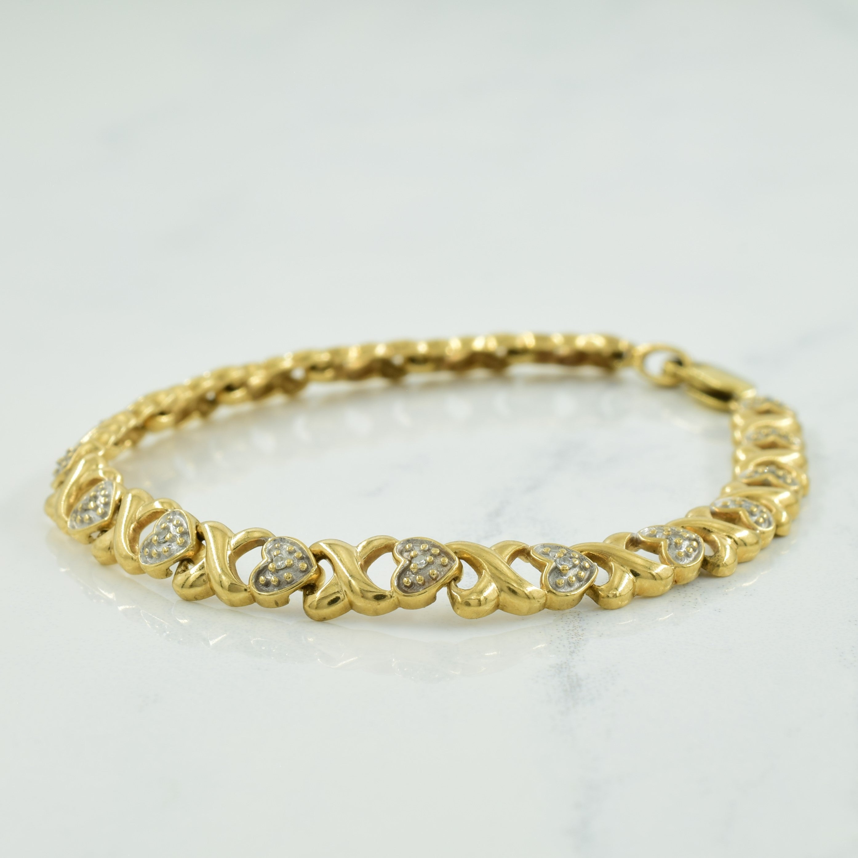 XO Diamond Bracelet | 0.15ctw | 7" |