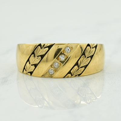 Diamond Ring | 0.02ctw | SZ 7.5 |