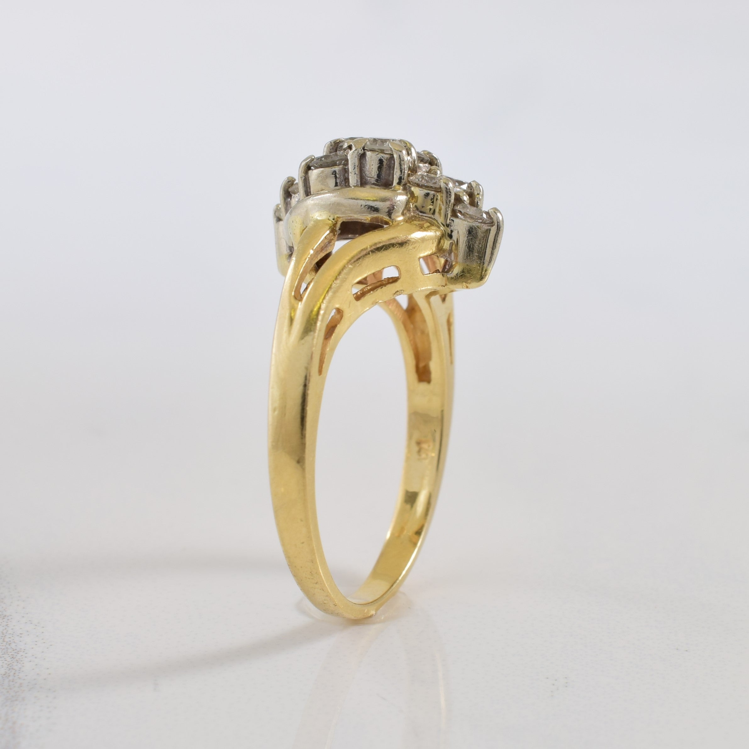 Diamond Bypass Ring | 0.40ctw | SZ 6 |