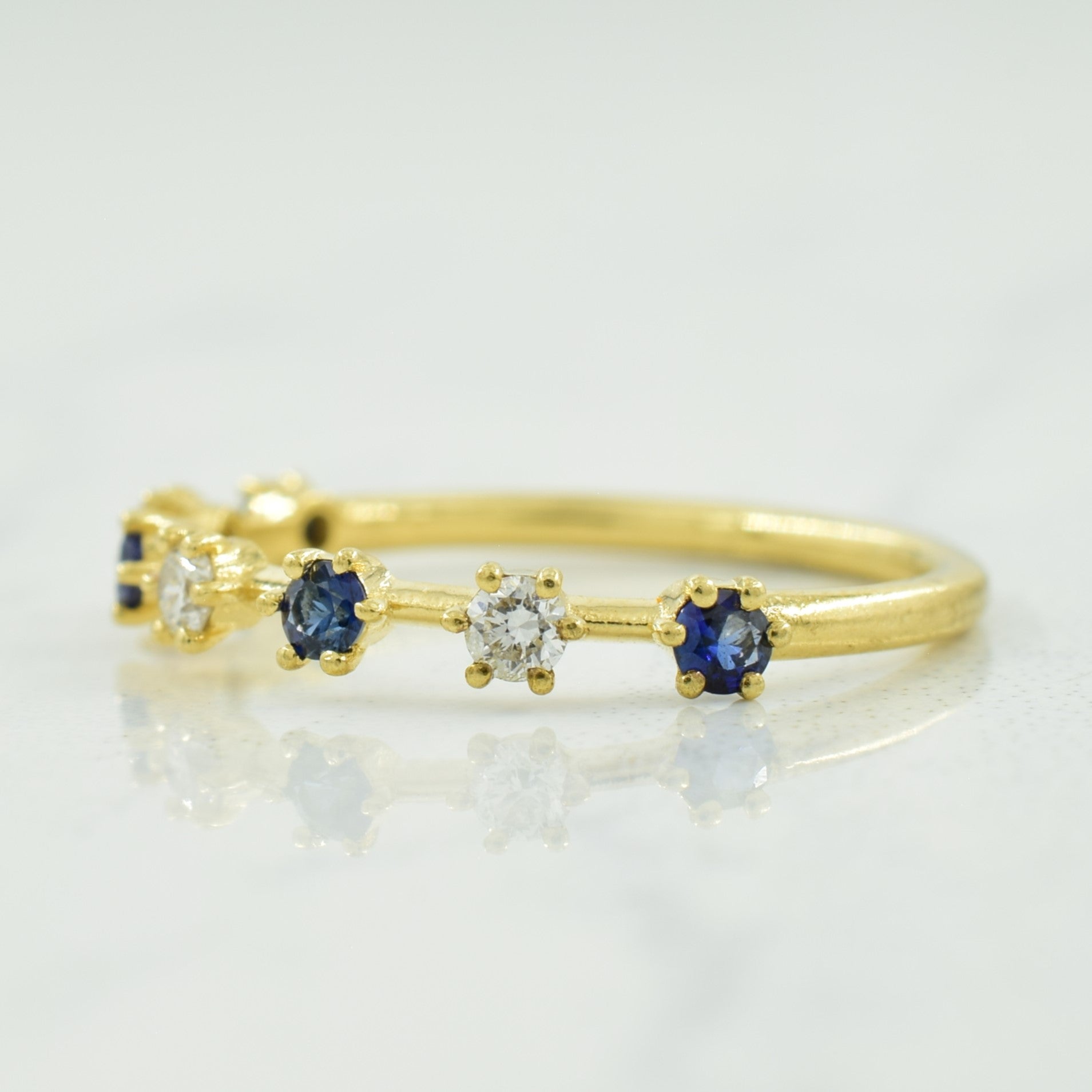 Sapphire & Diamond Ring | 0.15ctw, 0.09ctw | SZ 3.25 |
