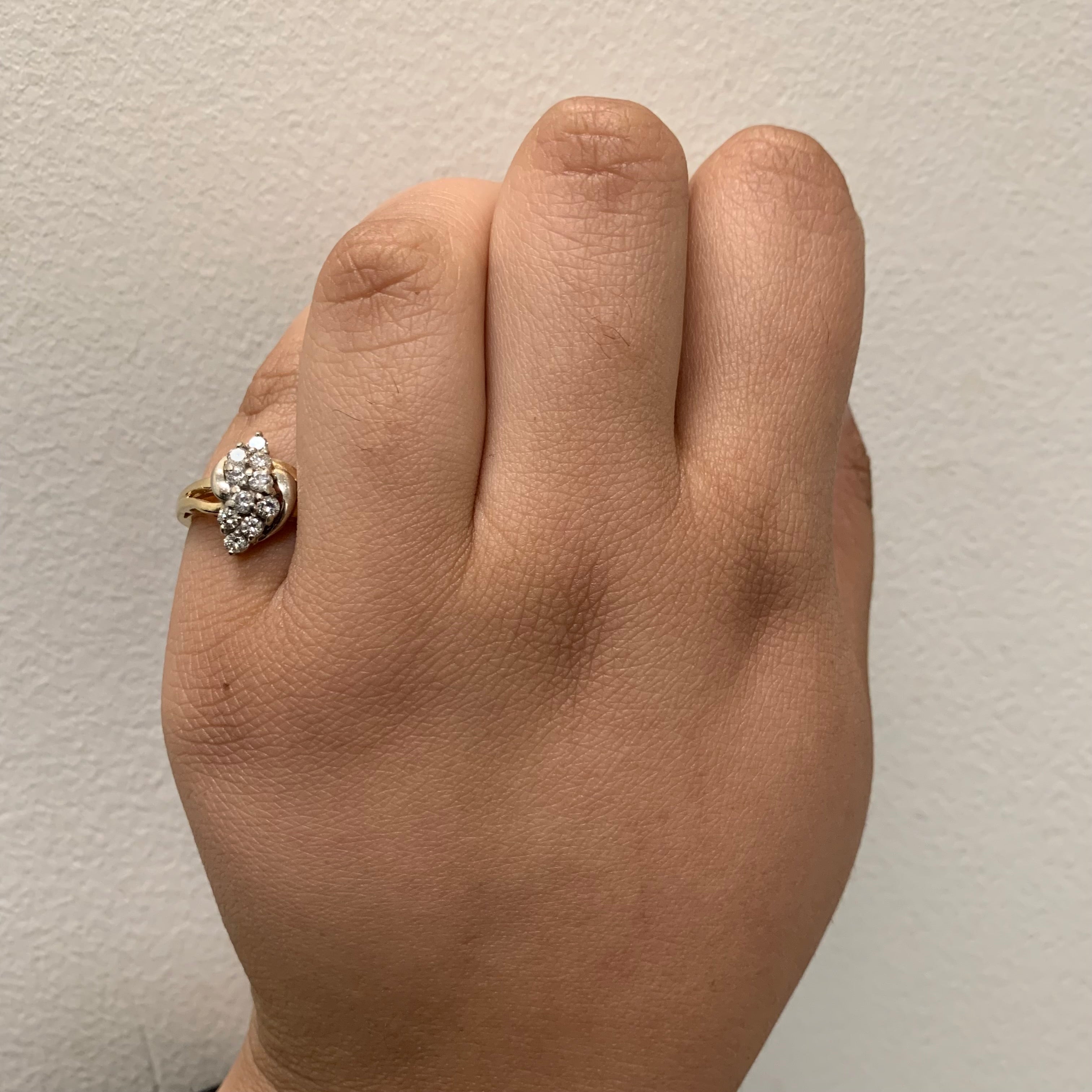 Diamond Bypass Ring | 0.40ctw | SZ 6 |