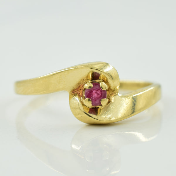 Ruby Bypass Ring | 0.08ct | SZ 6.5 |