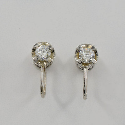Screw Back Diamond Earrings | 0.54ctw |
