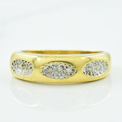 Triple Cluster Diamond Ring | 0.03ctw | SZ 7.5 |
