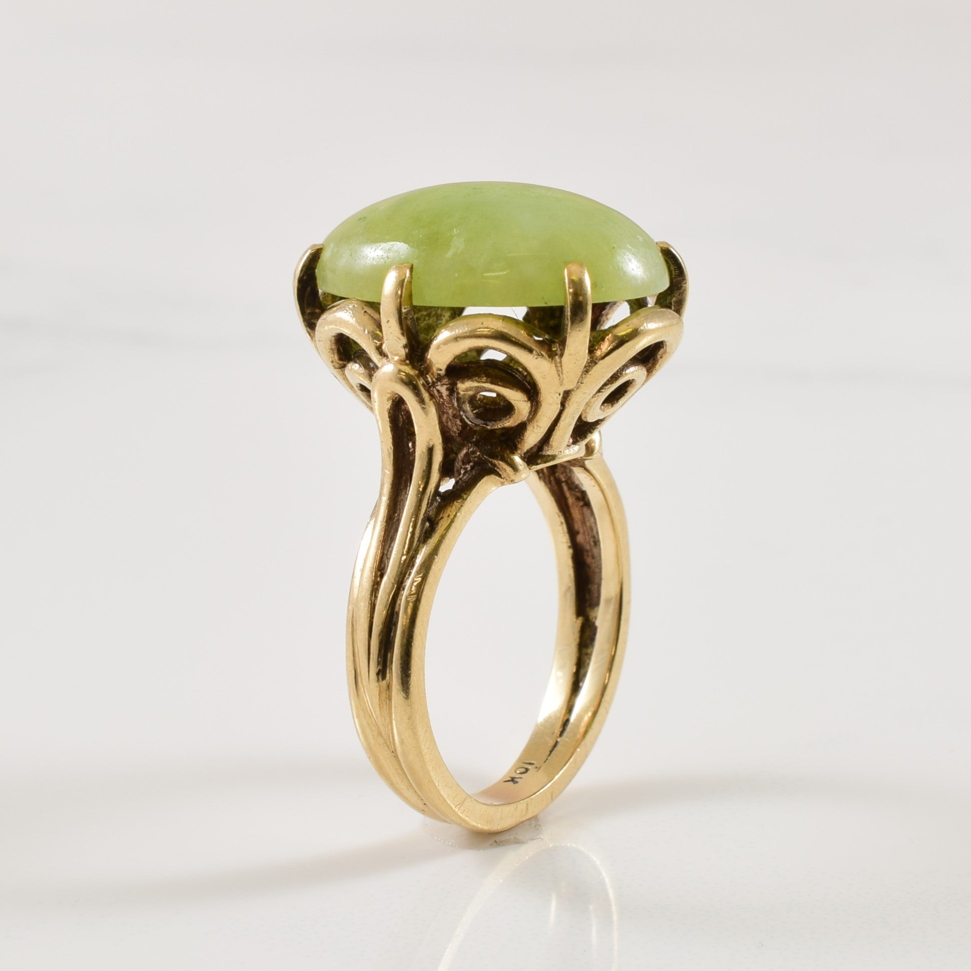 Jadeite Cocktail Ring | 10.00ct | SZ 6 |