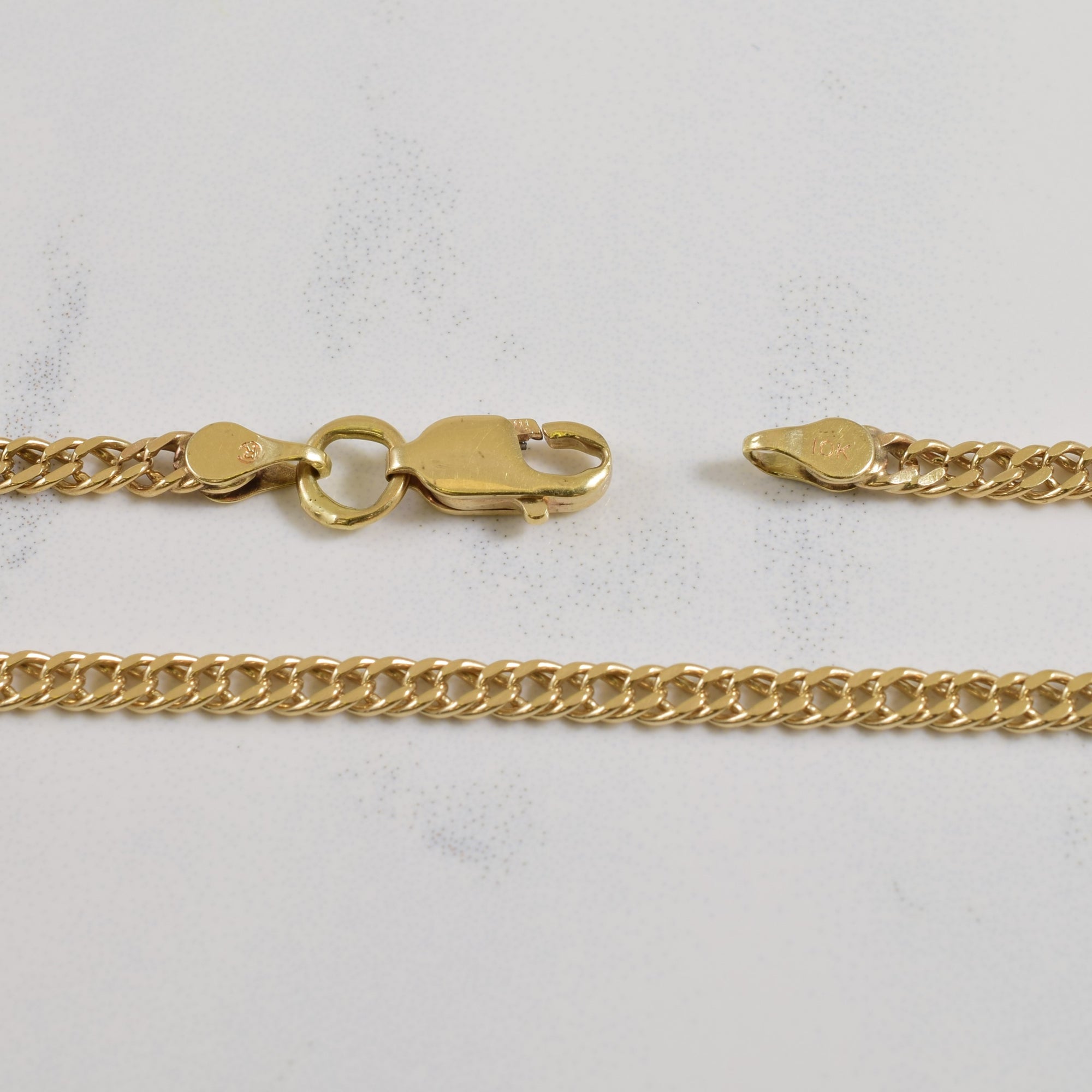 10k Yellow Gold Double Link Chain | 23.5