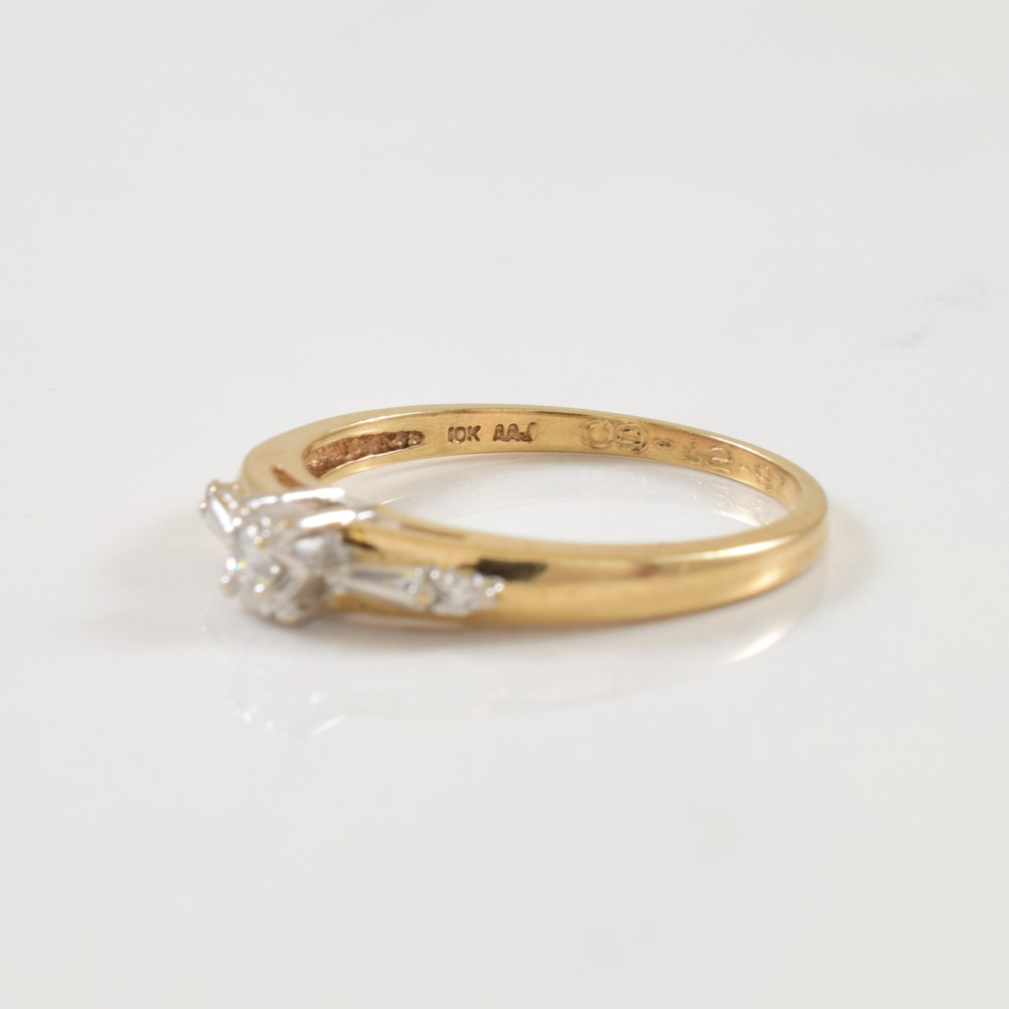 Diamond Cathedral Ring | 0.07ctw | SZ 7.75 |