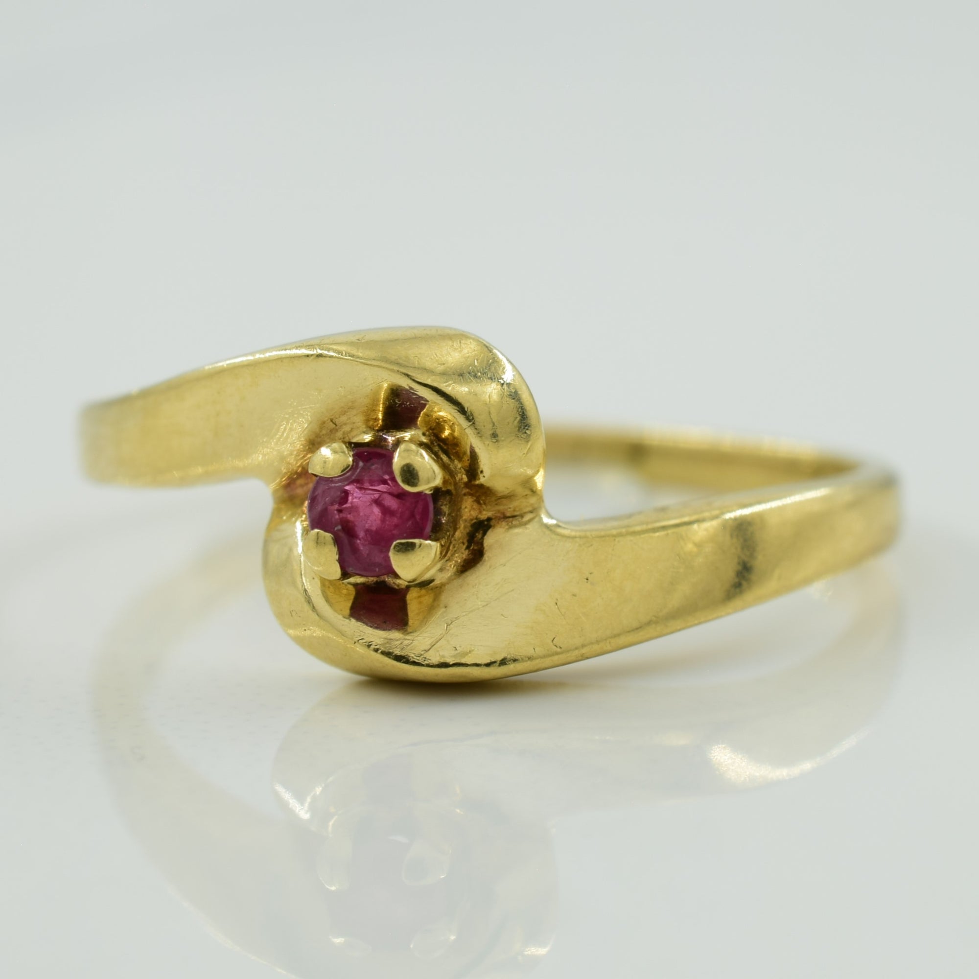 Ruby Bypass Ring | 0.08ct | SZ 6.5 |