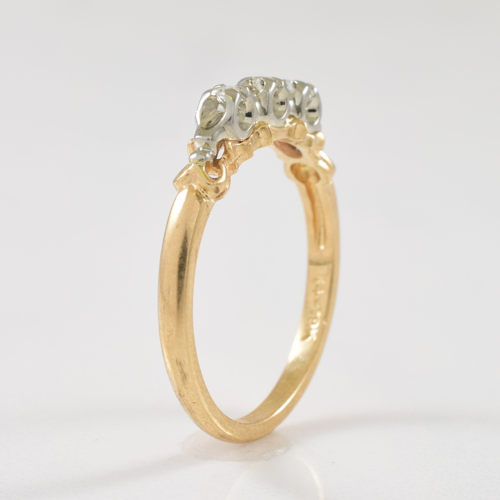 Three Stone Diamond Ring | 0.03ctw | SZ 6.75 |