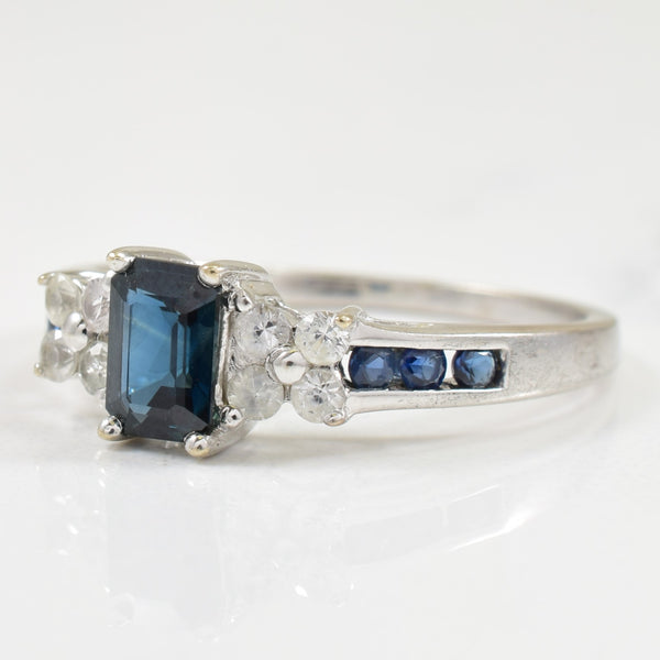 Blue & White Sapphire Ring | 1.00ctw | SZ 7.75 |