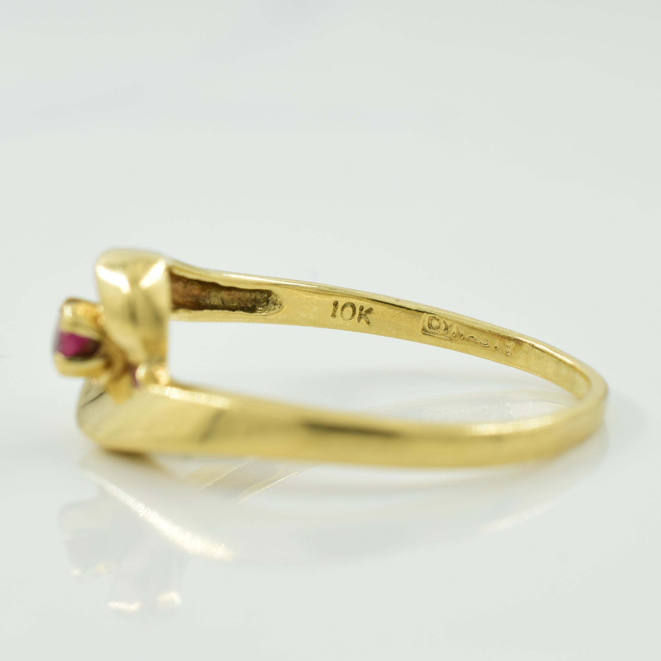Ruby Bypass Ring | 0.08ct | SZ 6.5 |
