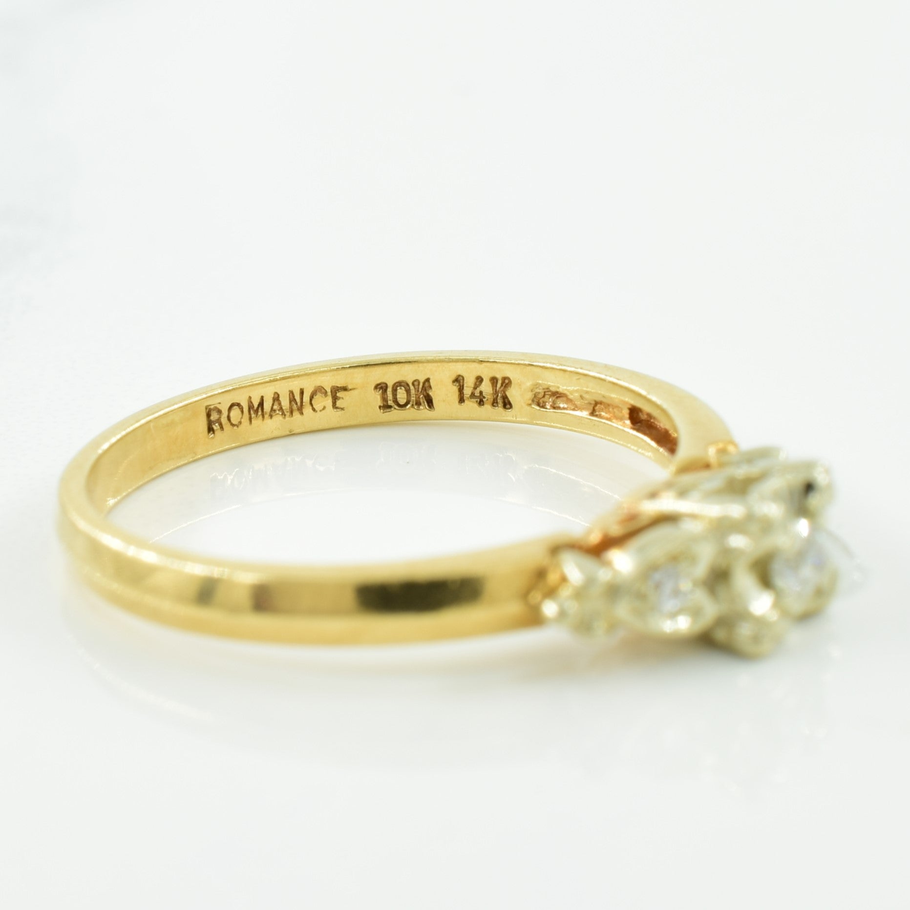 Three Stone Diamond Ring | 0.07ctw | SZ 6.5 |