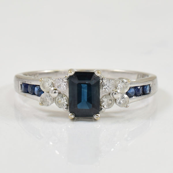 Blue & White Sapphire Ring | 1.00ctw | SZ 7.75 |