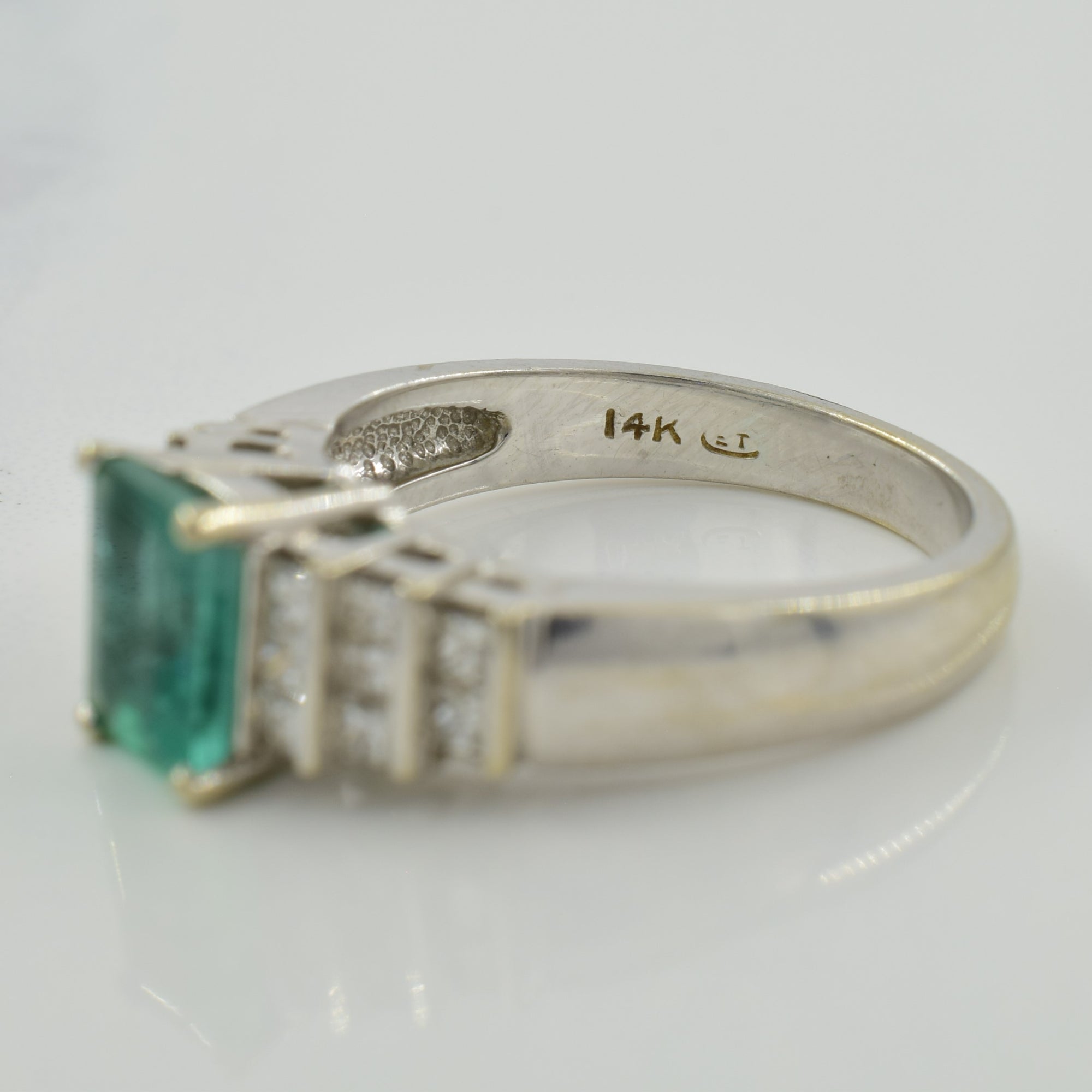 Emerald & Diamond Ring | 1.00ct, 0.32ctw | SZ 5.75 |