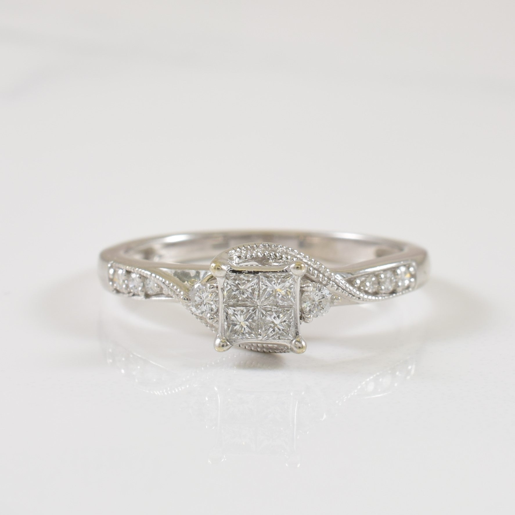 Diamond Bypass Ring | 0.25ctw | SZ 6 |