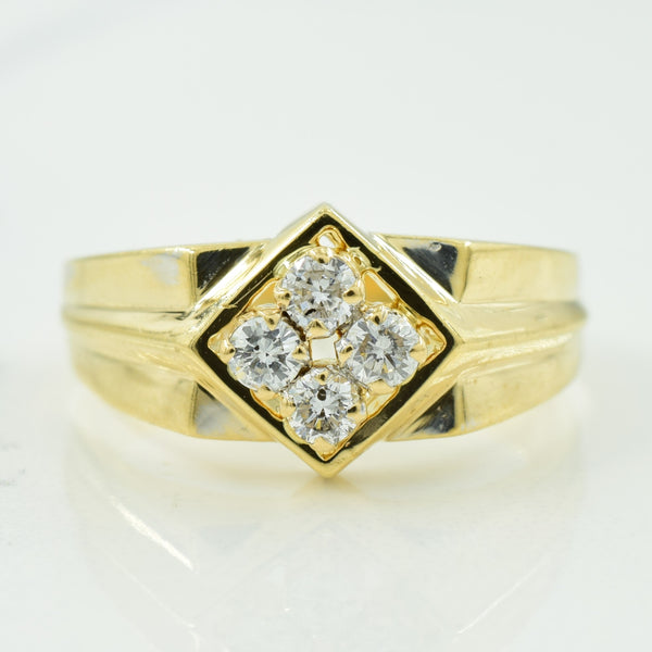 Four Stone Diamond Ring | 0.31ctw | SZ 8.25 |