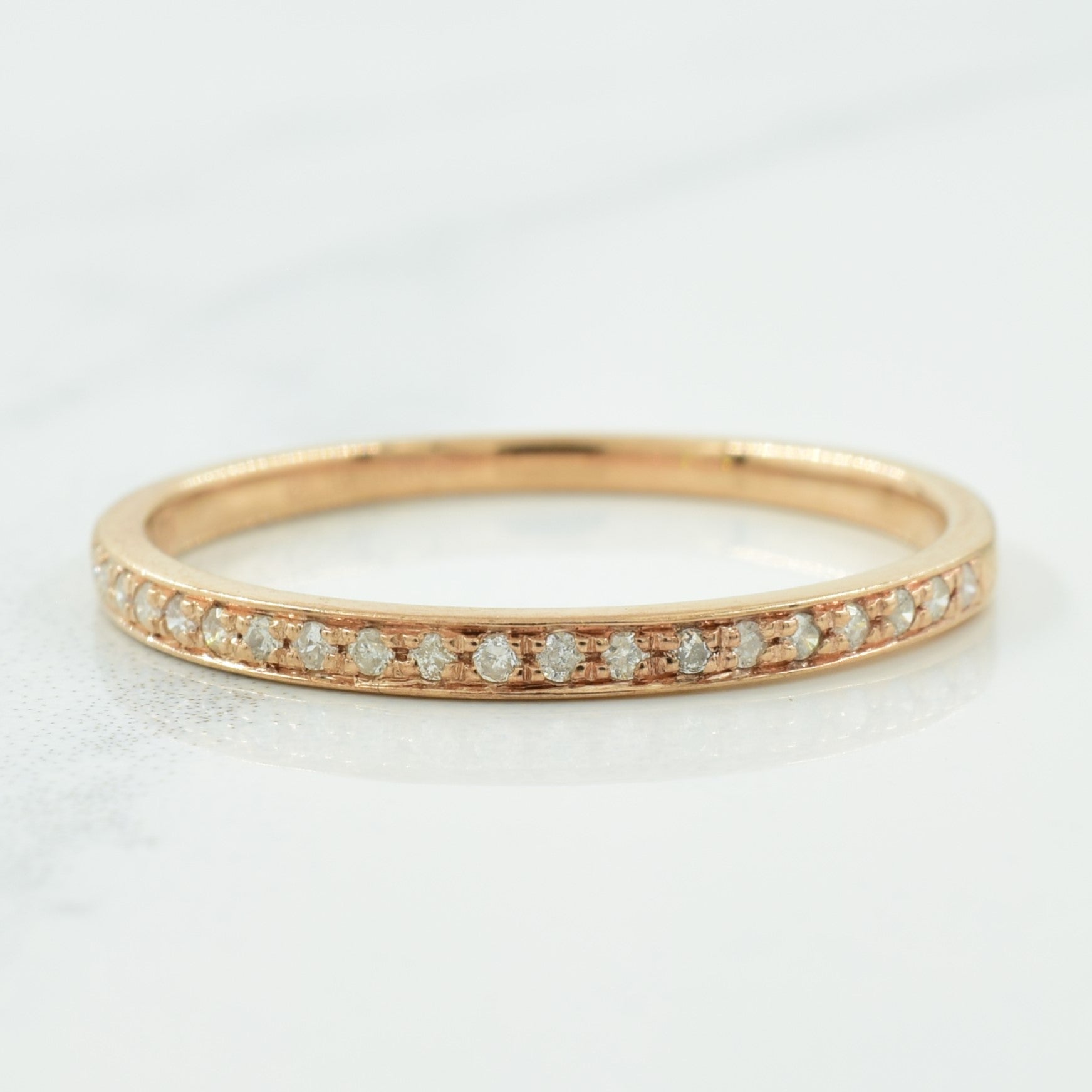 Semi Eternity Diamond Ring | 0.10ctw | SZ 8 |