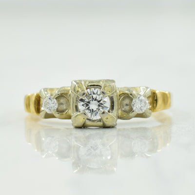 Three Stone Diamond Ring | 0.19ctw | SZ 5.5 |