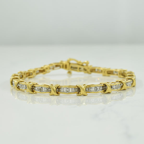 Diamond 10K Bracelet | 0.09ctw | 7