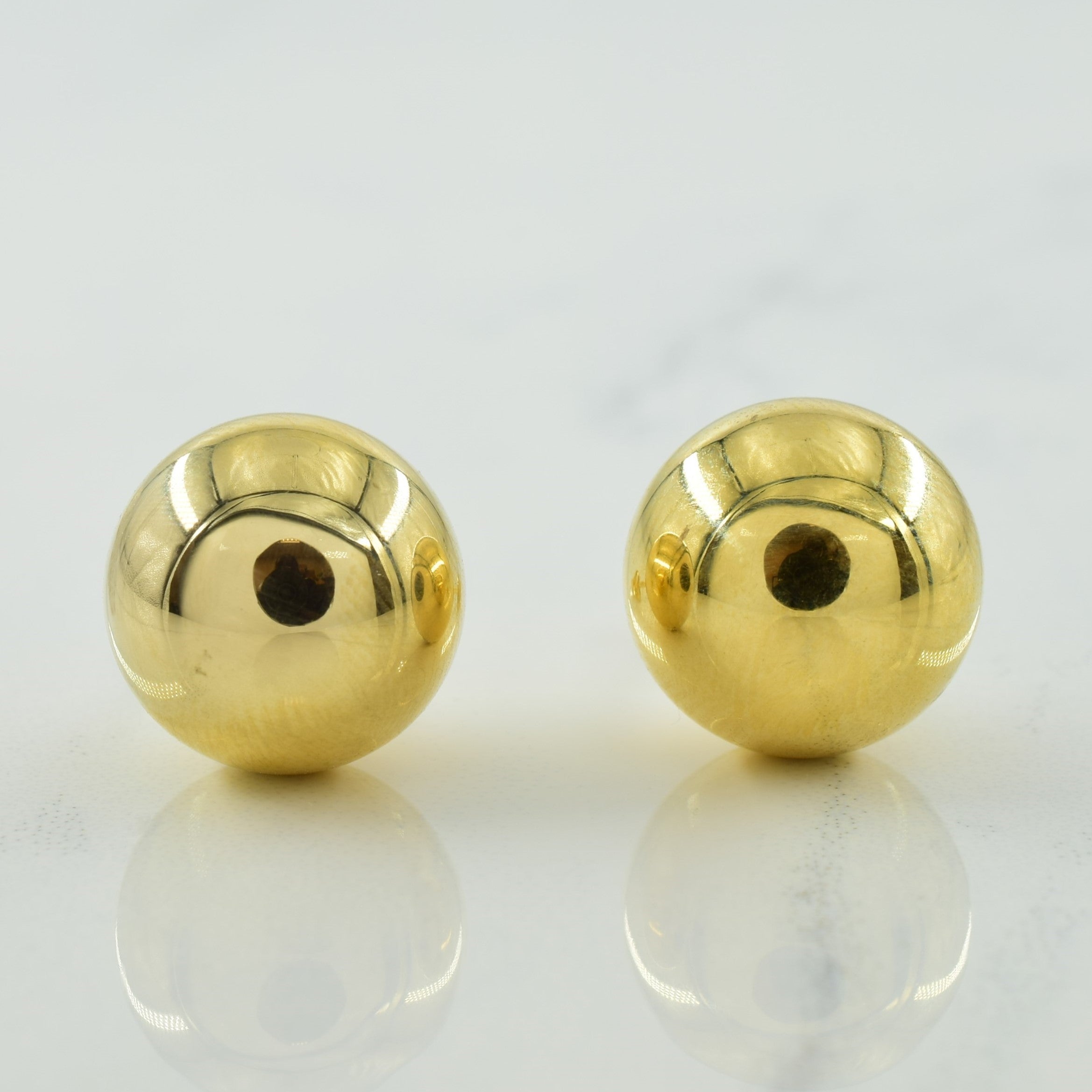 18k Yellow Gold Stud Earrings |
