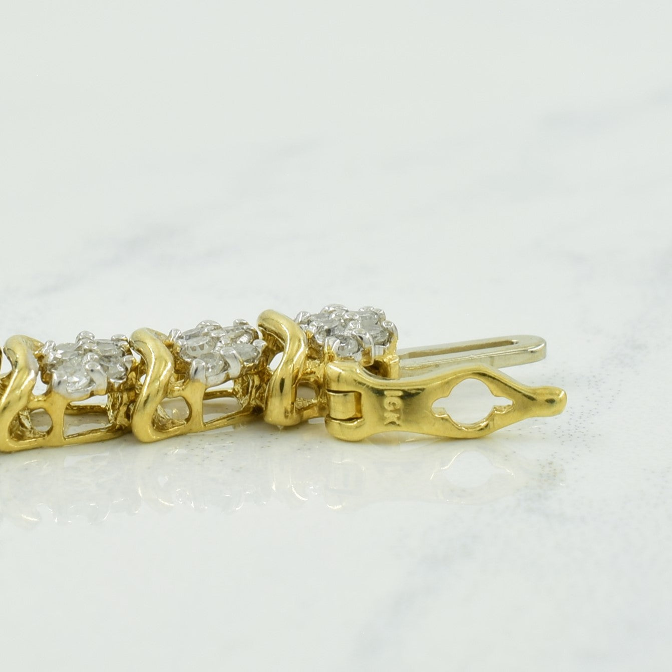 10k Yellow Gold Diamond Bracelet | 1.70ctw | 7