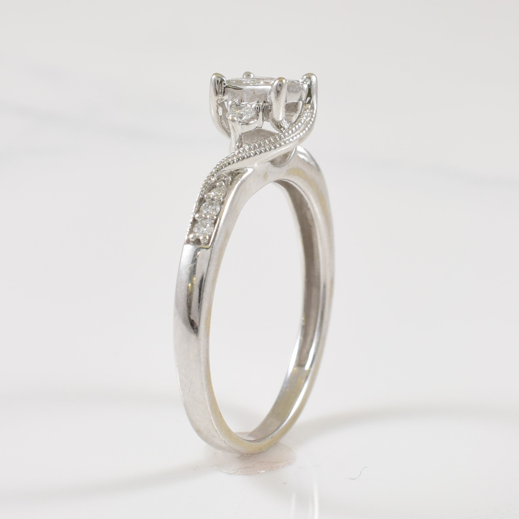 Diamond Bypass Ring | 0.25ctw | SZ 6 |