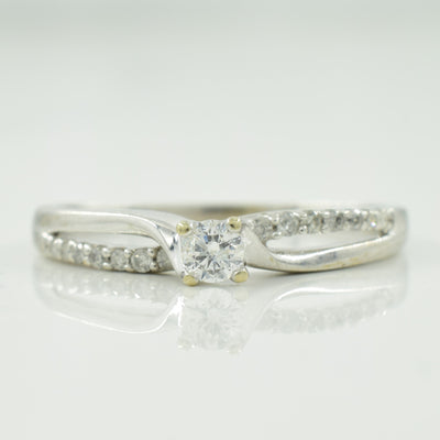 Bypass Diamond Ring | 0.18ctw | SZ 7.75 |