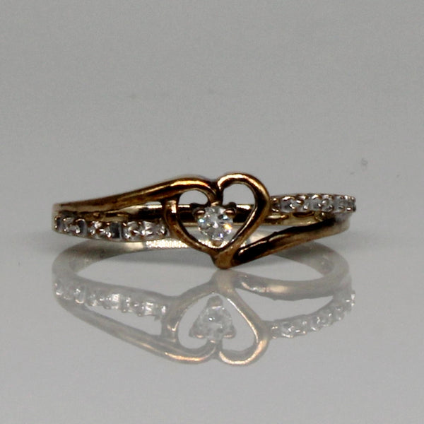 Diamond Heart Ring | 0.05ctw | SZ 6 |