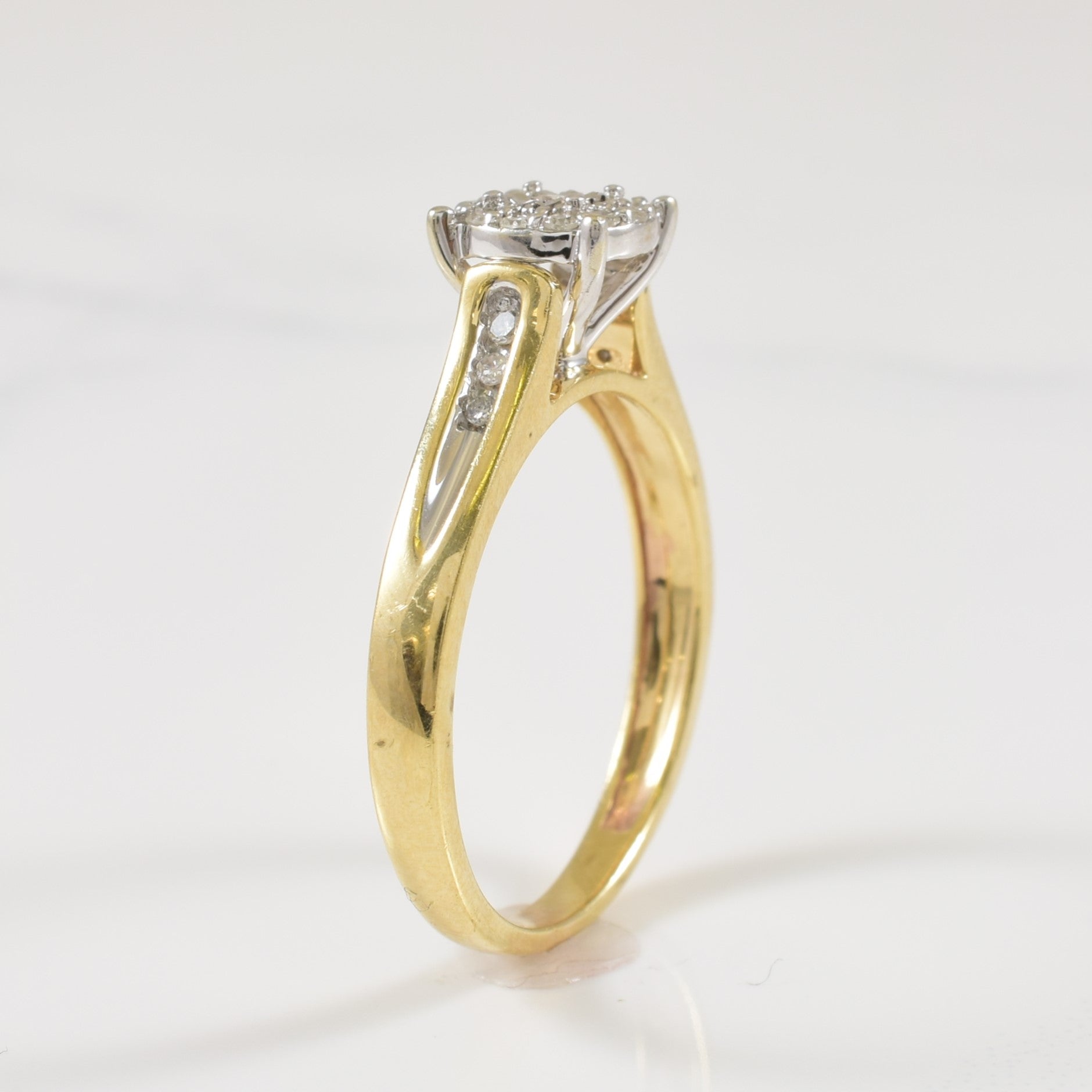 Diamond Halo Ring | 0.10ctw | SZ 6.75 |