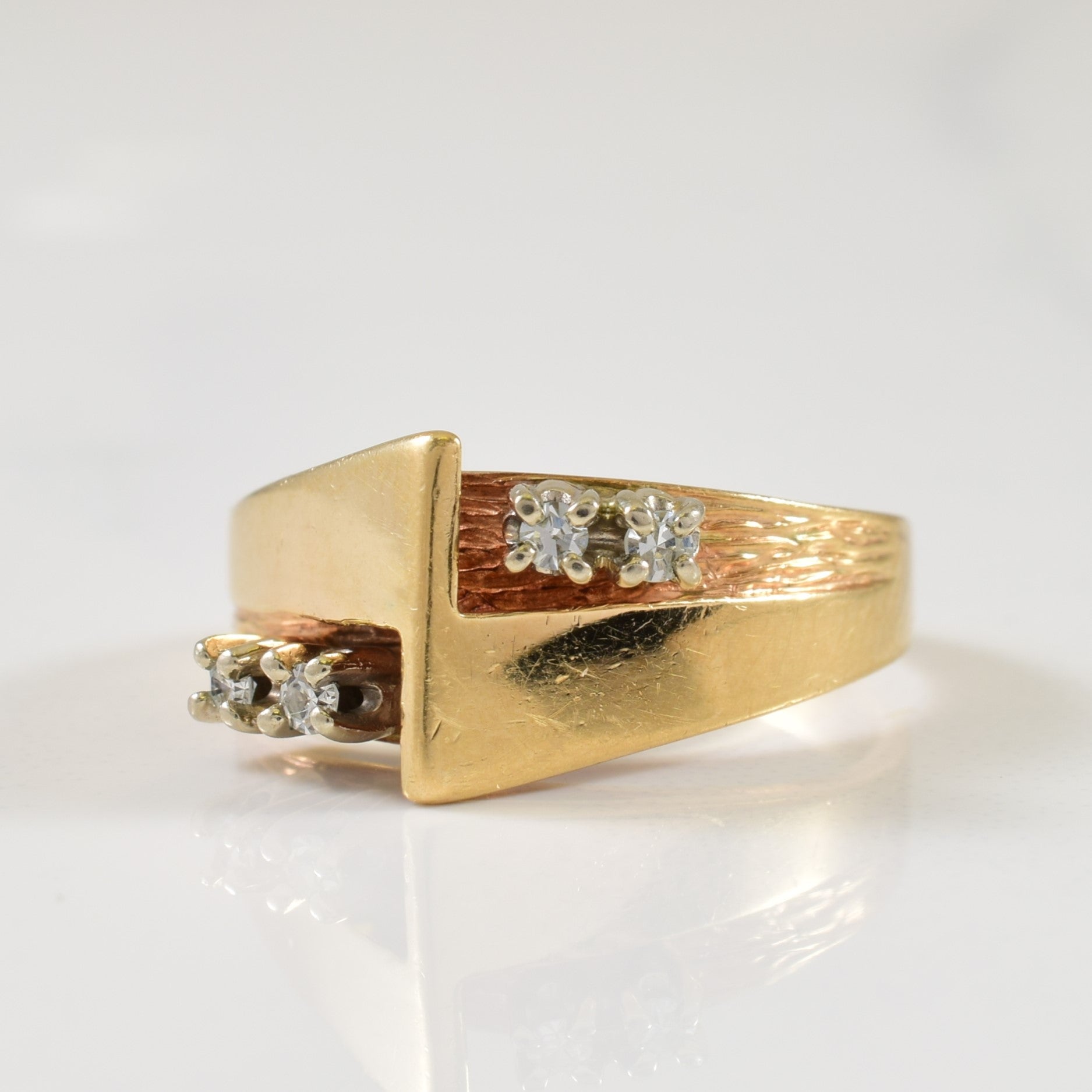 Multi Level Diamond Ring | 0.06ctw | SZ 4.75 |