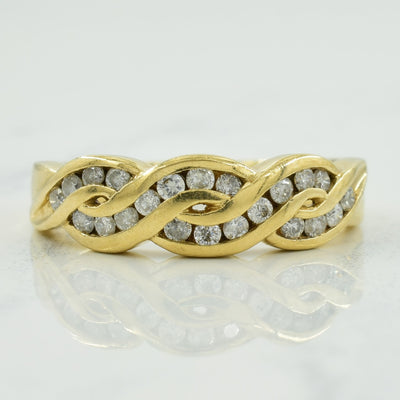Twisted Diamond Ring | 0.22ctw | SZ 6.5 |