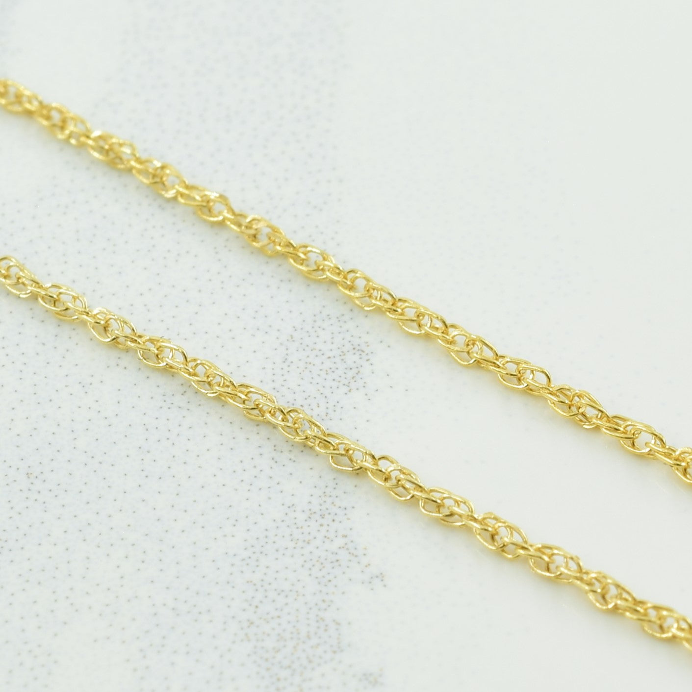 10k Yellow Gold Prince of Wales Chain | 17" |