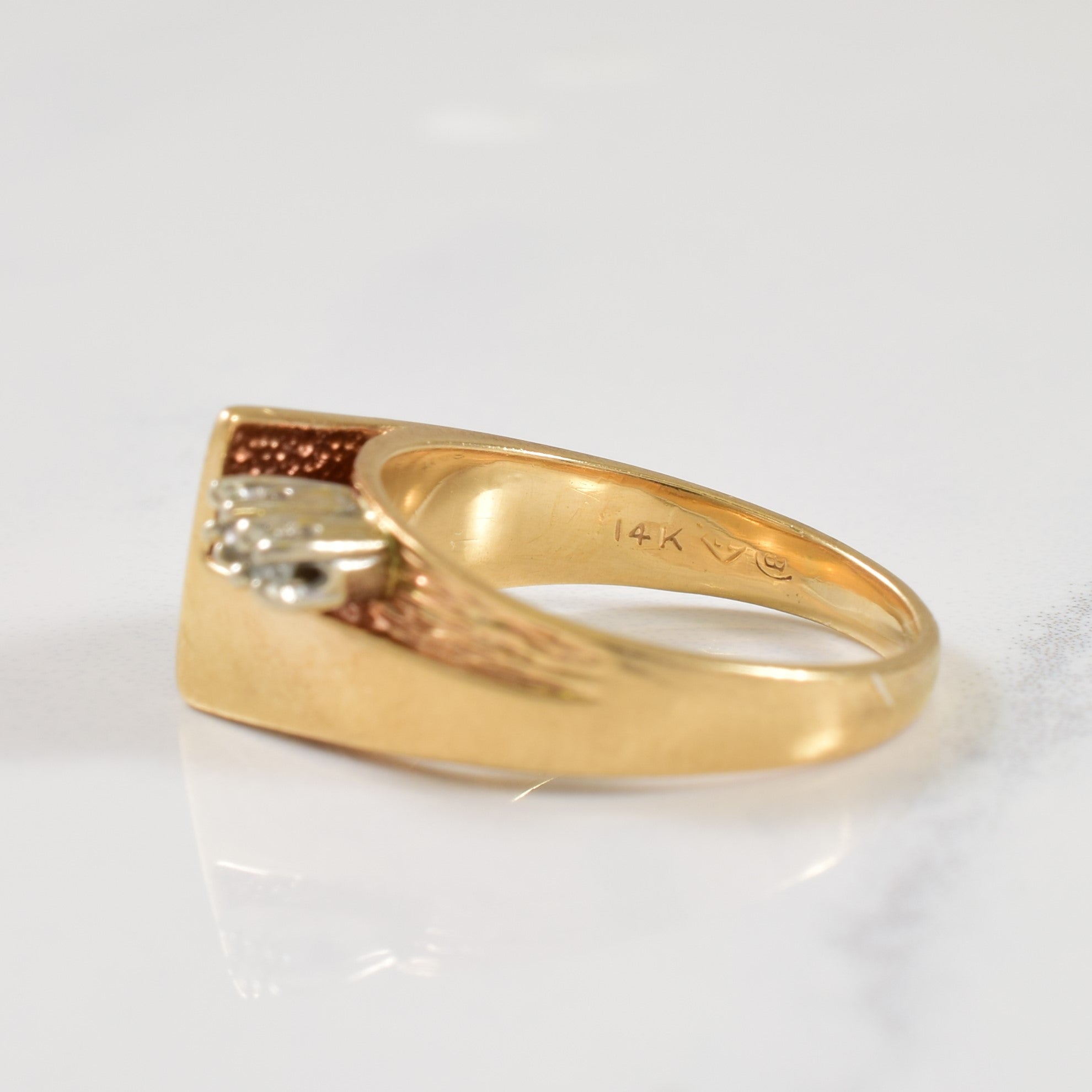 Multi Level Diamond Ring | 0.06ctw | SZ 4.75 |