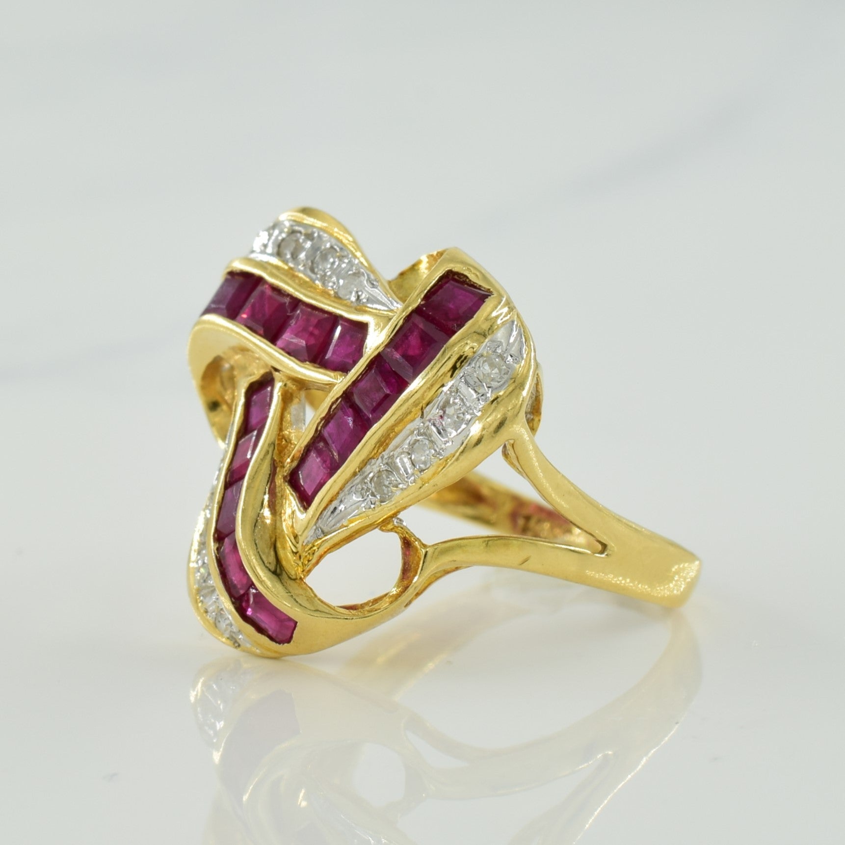 Ruby & Diamond Jewelry Suite | 4.50ctw, 0.30ctw | SZ 4 |