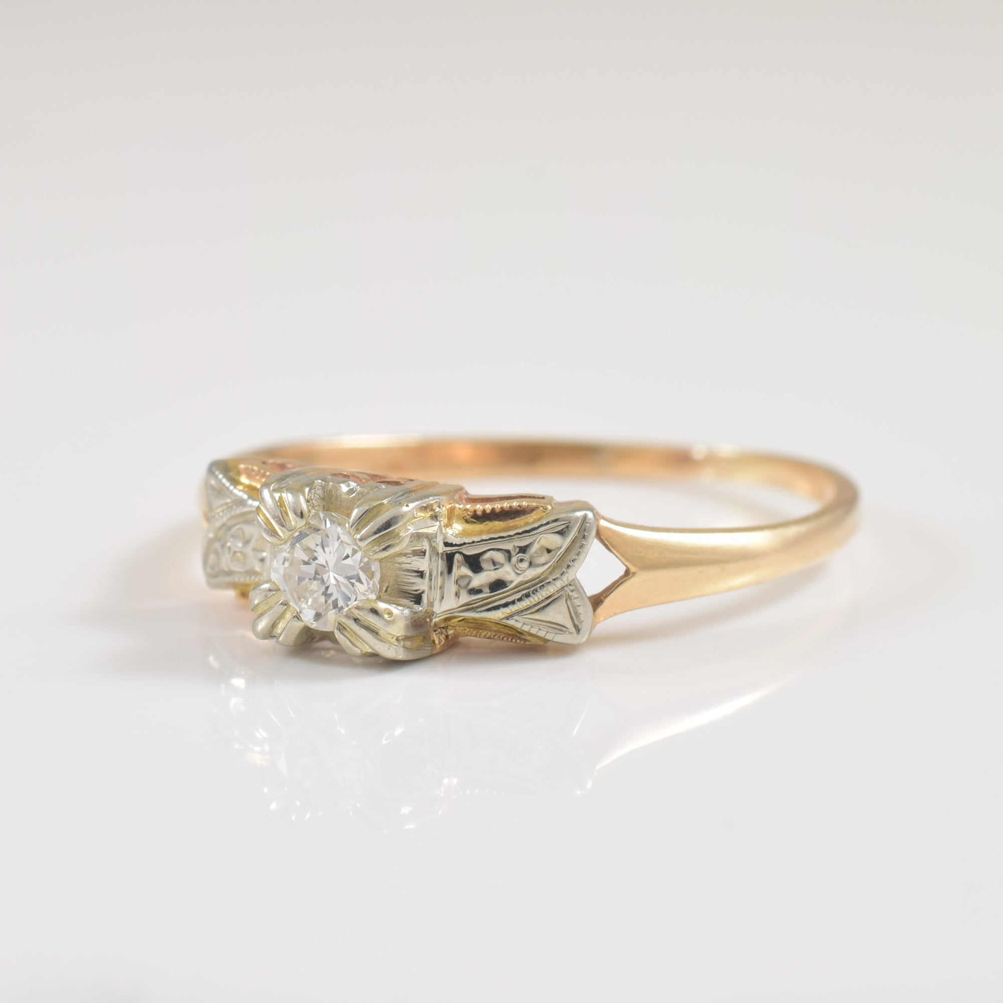 Solitaire Diamond Ring | 0.12ct | SZ 8.75 |