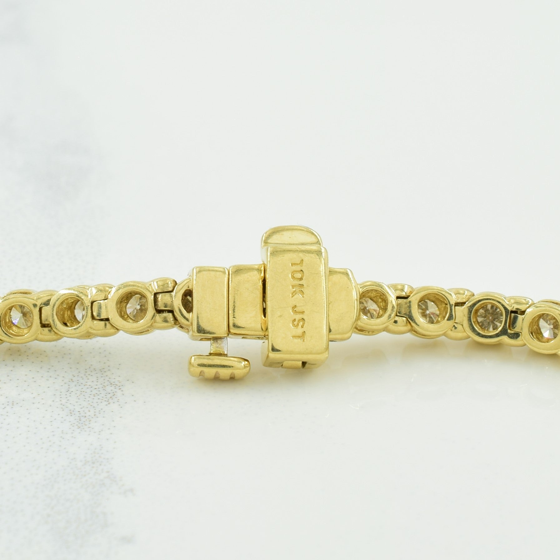 10k Yellow Gold Diamond Tennis Bracelet | 2.08ctw | 7