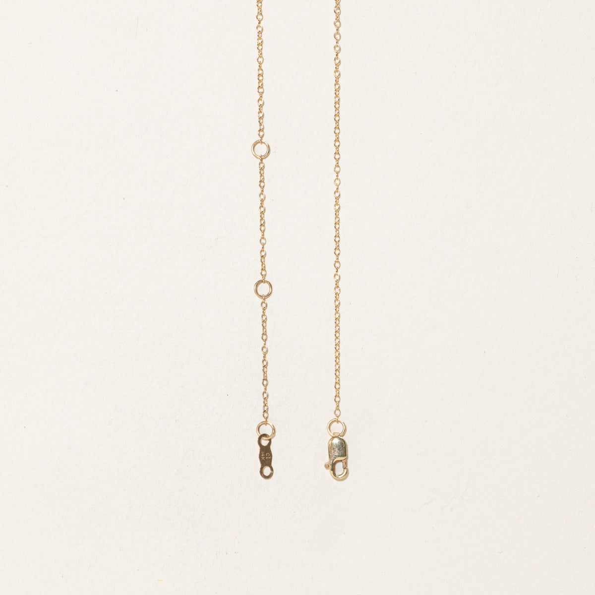 14k Yellow Gold Cable Link Chain | 1.15mm | 18"