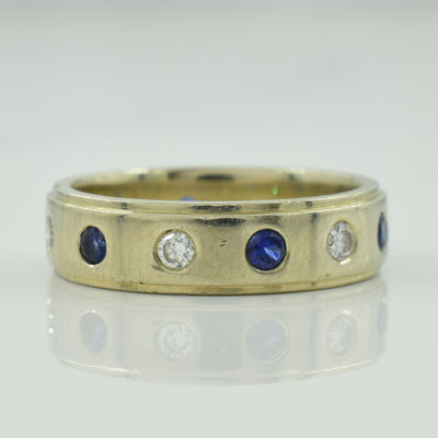 Sapphire & Diamond Band | 0.28ctw, 0.24ctw | SZ 5.5 |