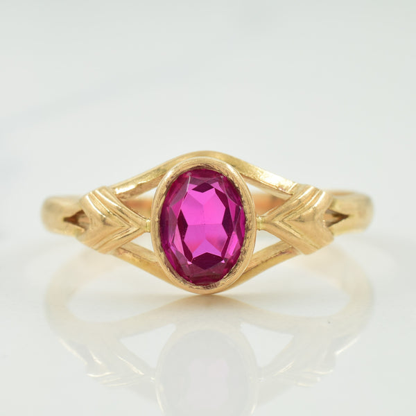 Synthetic Ruby Ring | 1.35ct | SZ 11.5 |