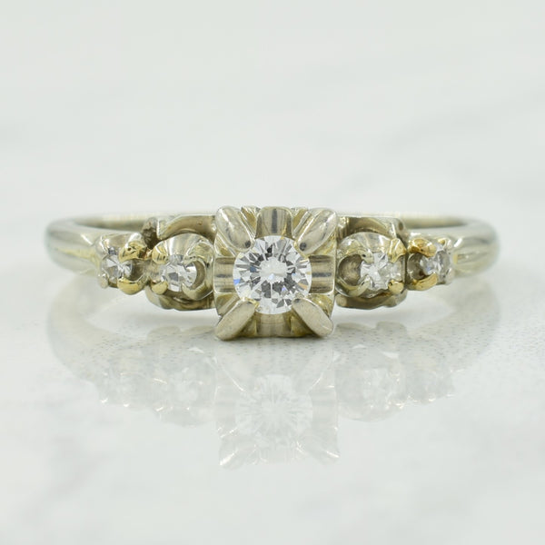 Five Stone Diamond Ring | 0.15ctw | SZ 6.25 |